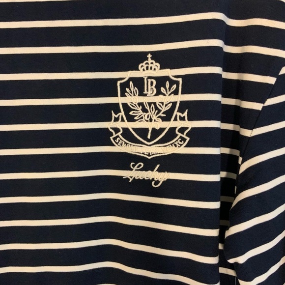 Lucky Brand Striped Navy and White Women's Top NWT - Picture 4 of 6